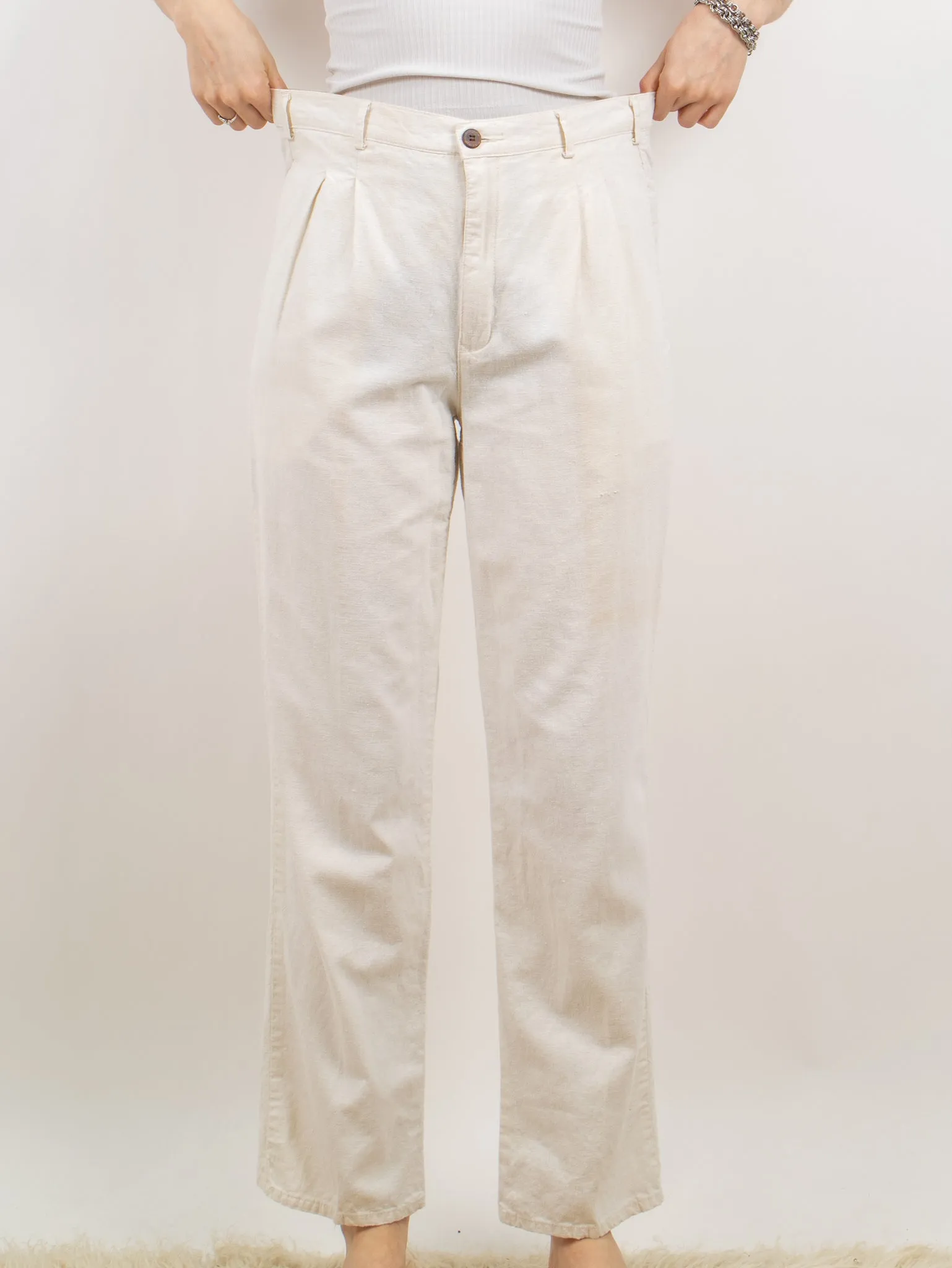 1980's PIERRE CARDIN linen slacks