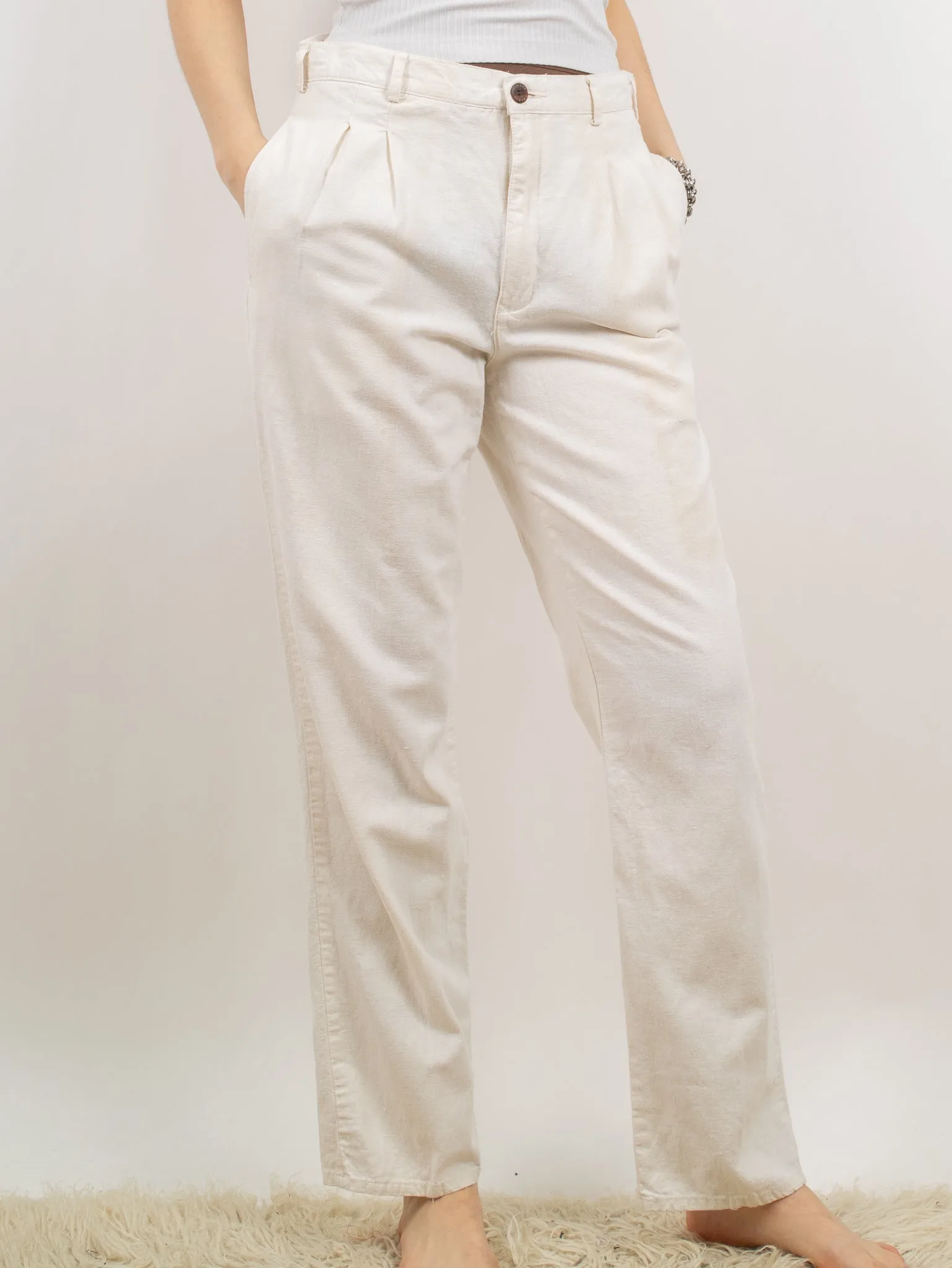 1980's PIERRE CARDIN linen slacks