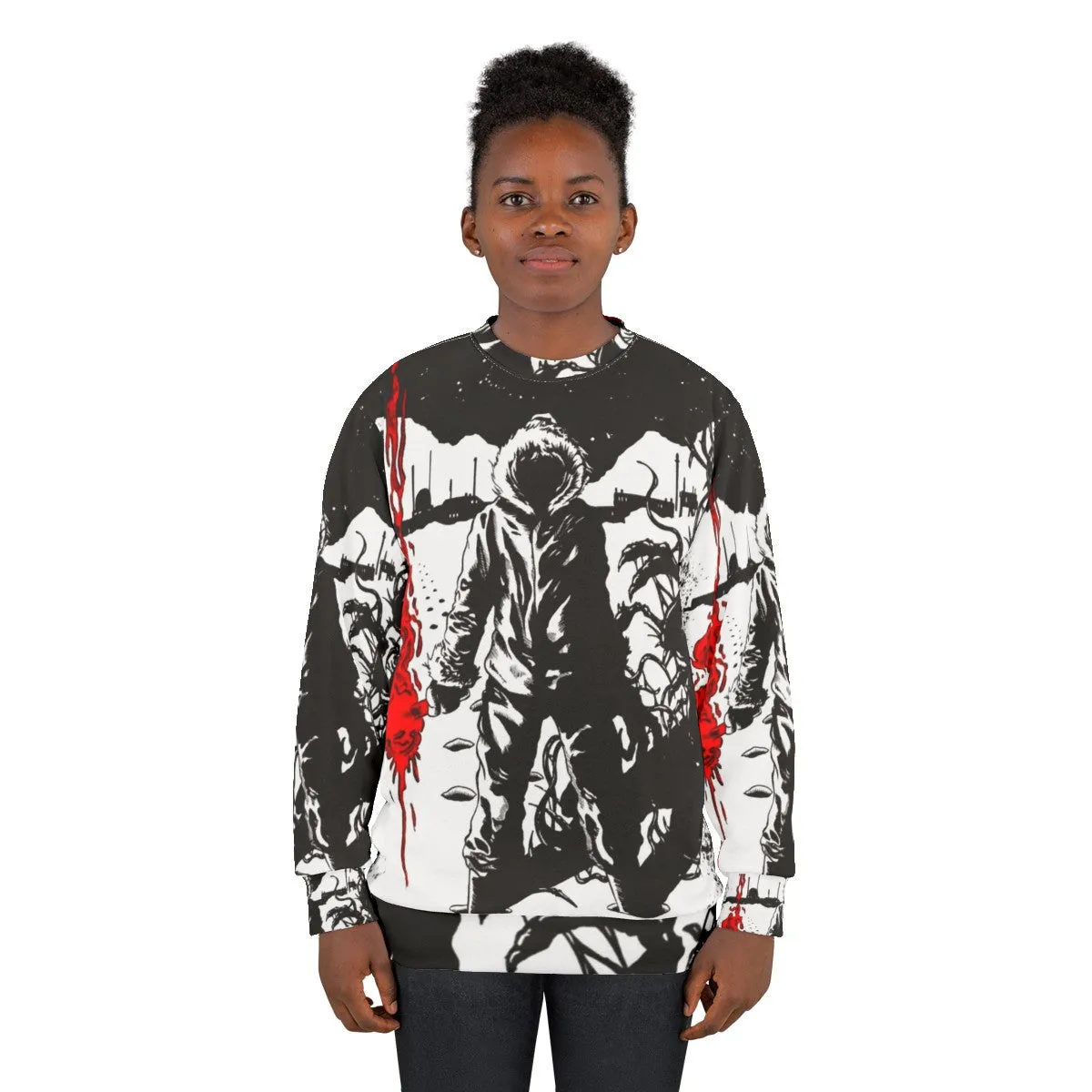 80s Horror Classic "The Thing" Flare Sweatshirt