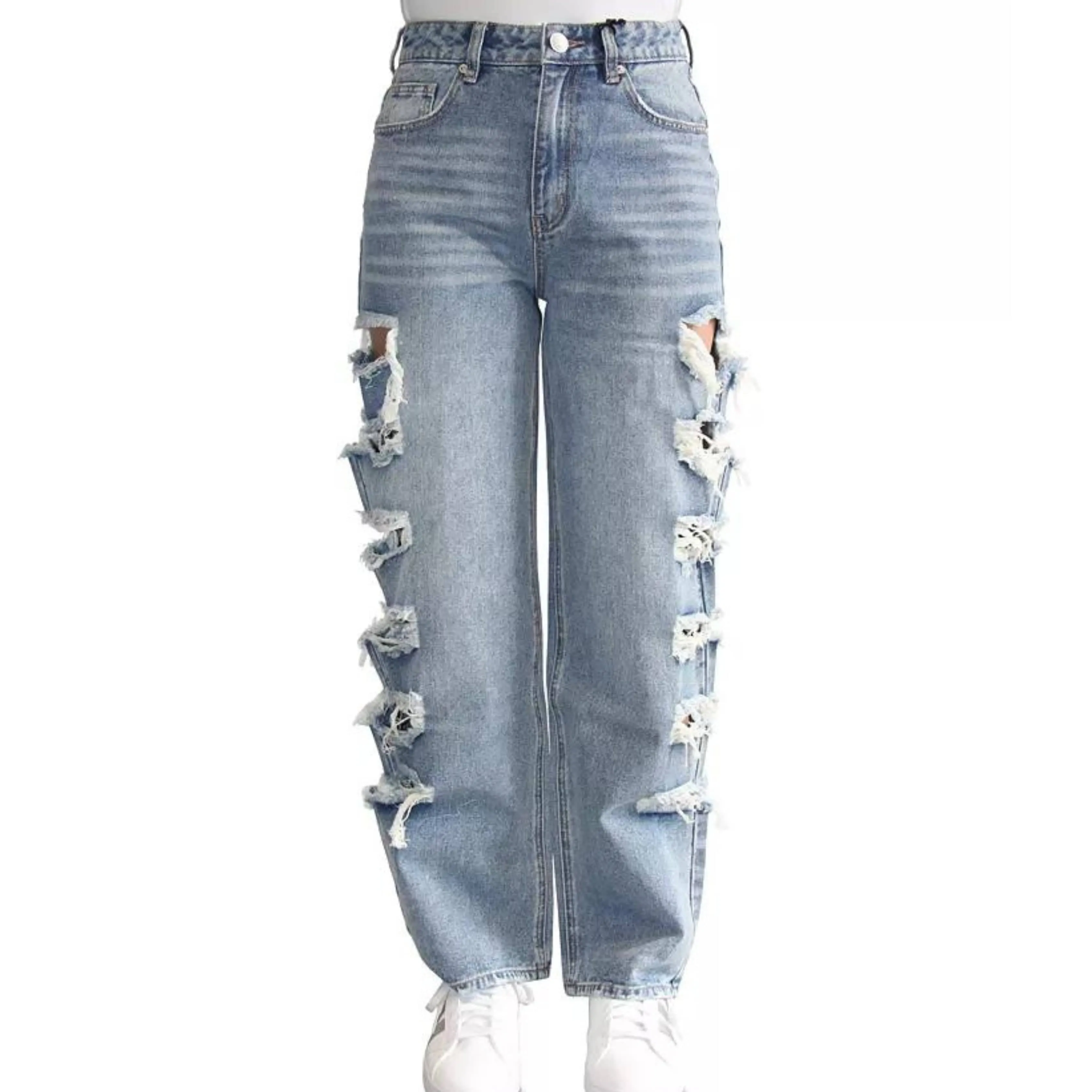 ALMOST FAMOUS -  Cotton Ripped Jeans
