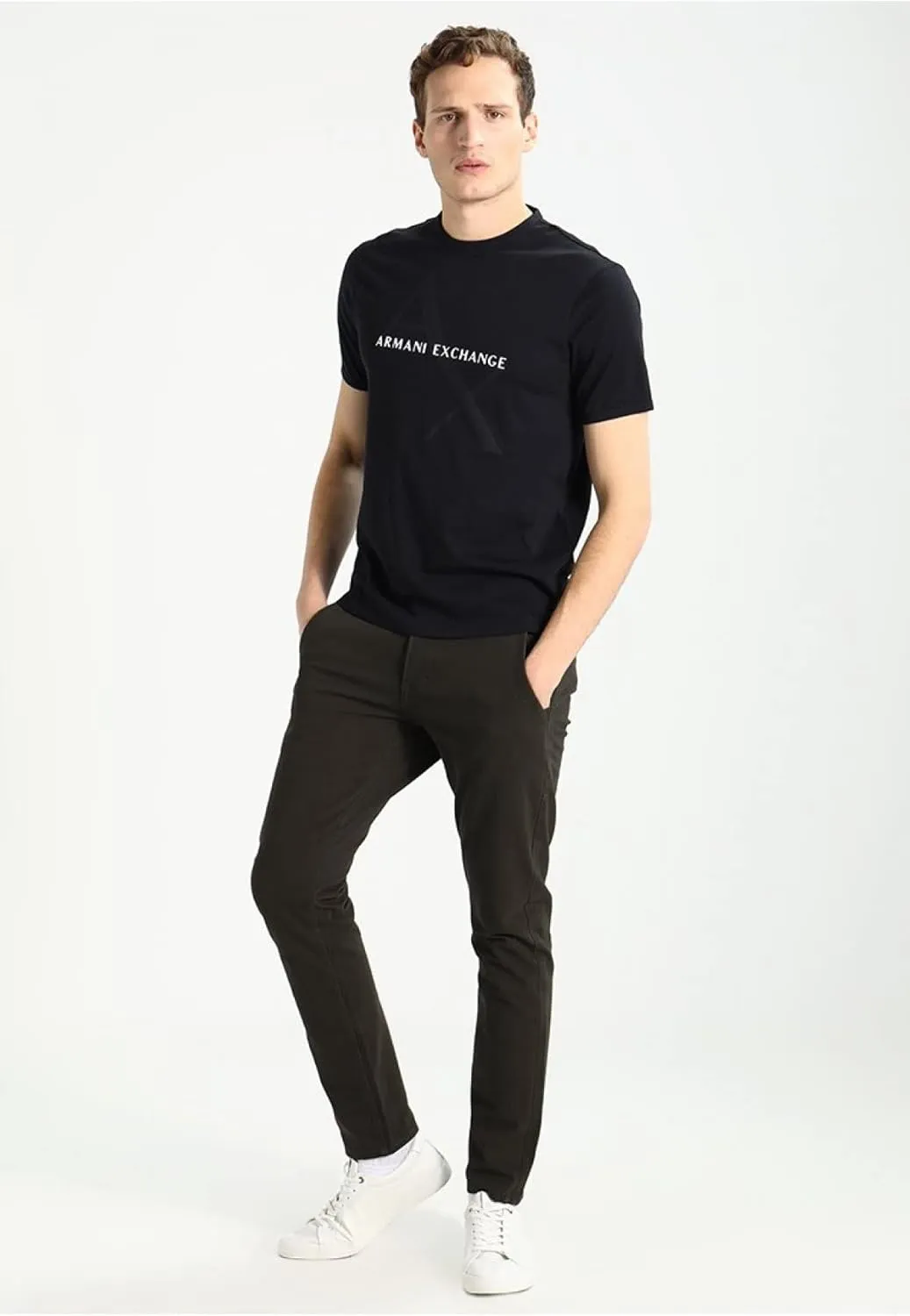 Armani Exchange Men's Crew Neck Logo Tee T Shirt