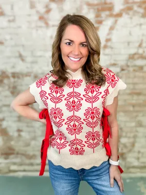 Baker Scallop Tie Sweater