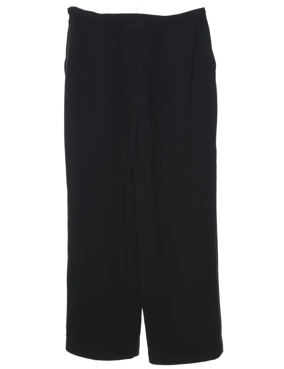 Black Flared Leg Trousers - W28 L27