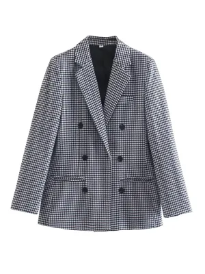 Blazer Feminino Xadrez