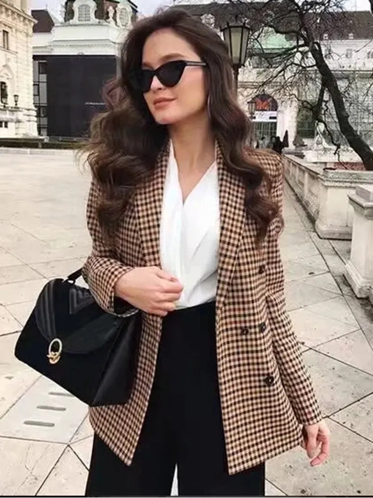 Blazer Feminino Xadrez
