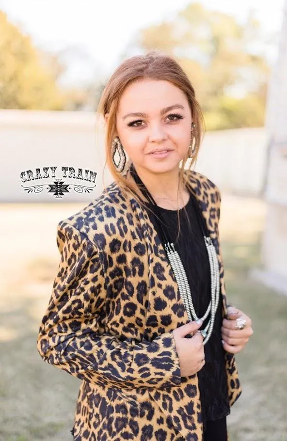 Boss Babe Leopard Blazer