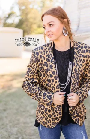 Boss Babe Leopard Blazer