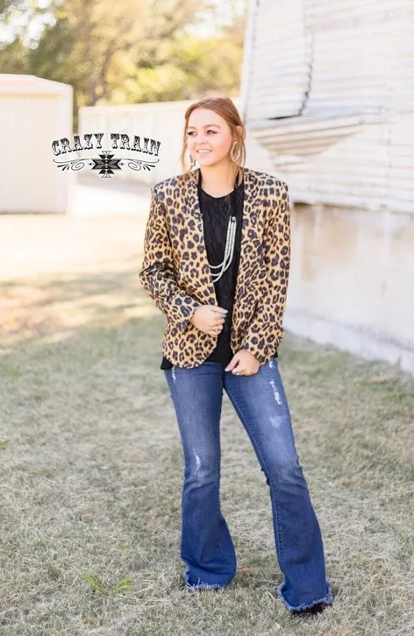 Boss Babe Leopard Blazer