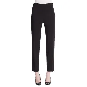 Calvin Klein Black Slim Leg Zipper Detail Ankle Pants