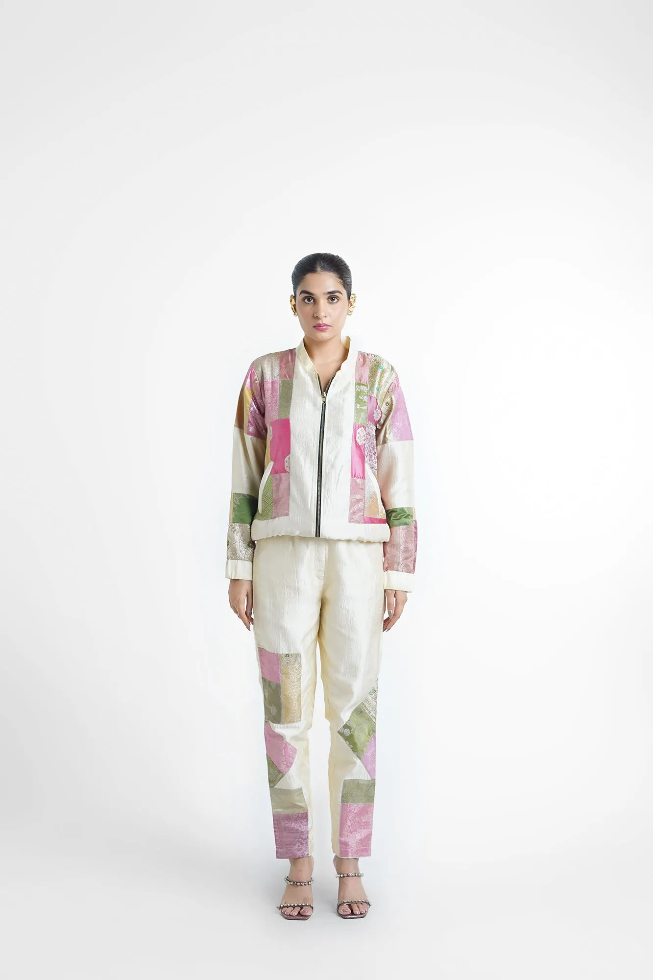 Cheri Upcycled Silk Unisex Bomber Jacket RTS