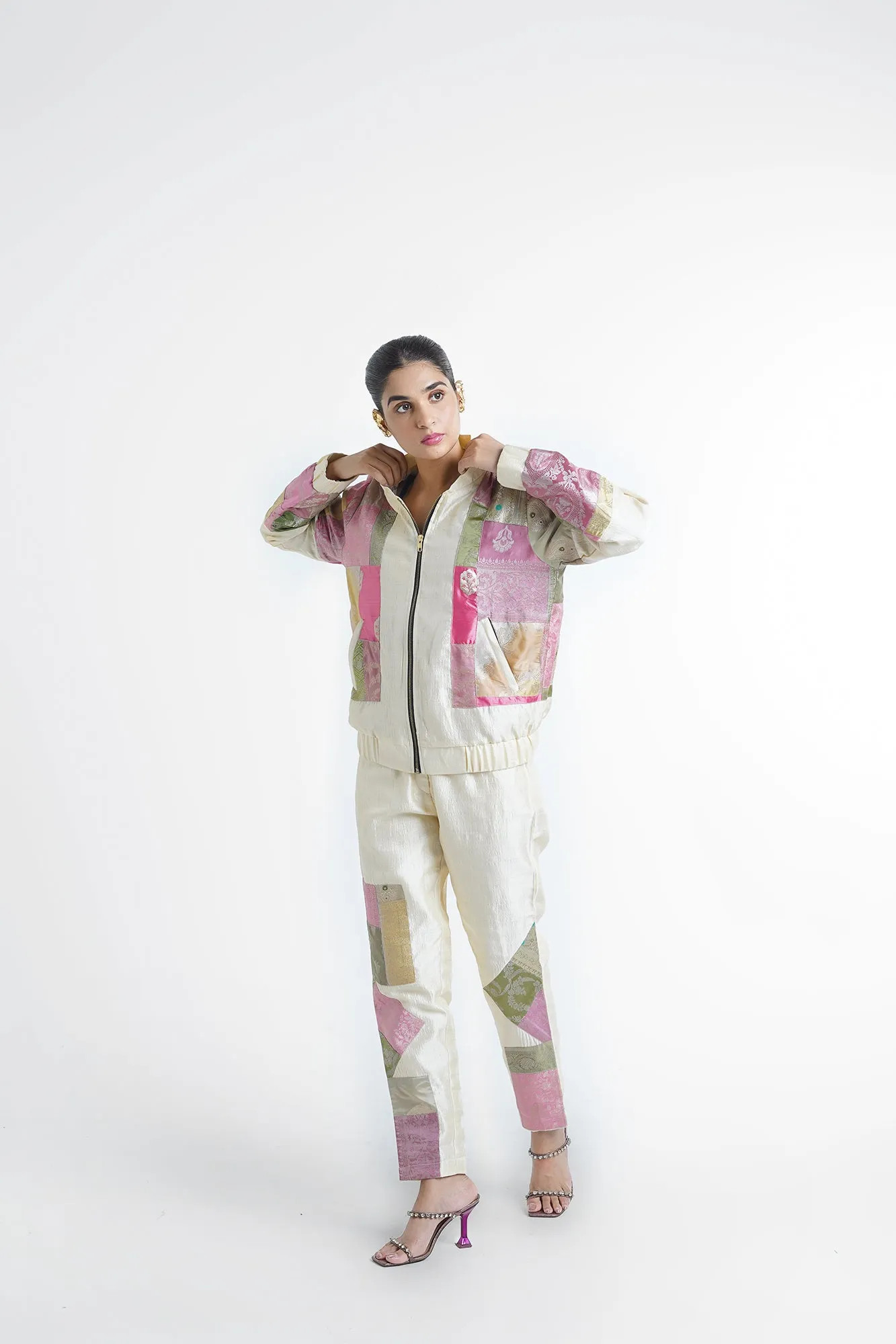 Cheri Upcycled Silk Unisex Bomber Jacket RTS