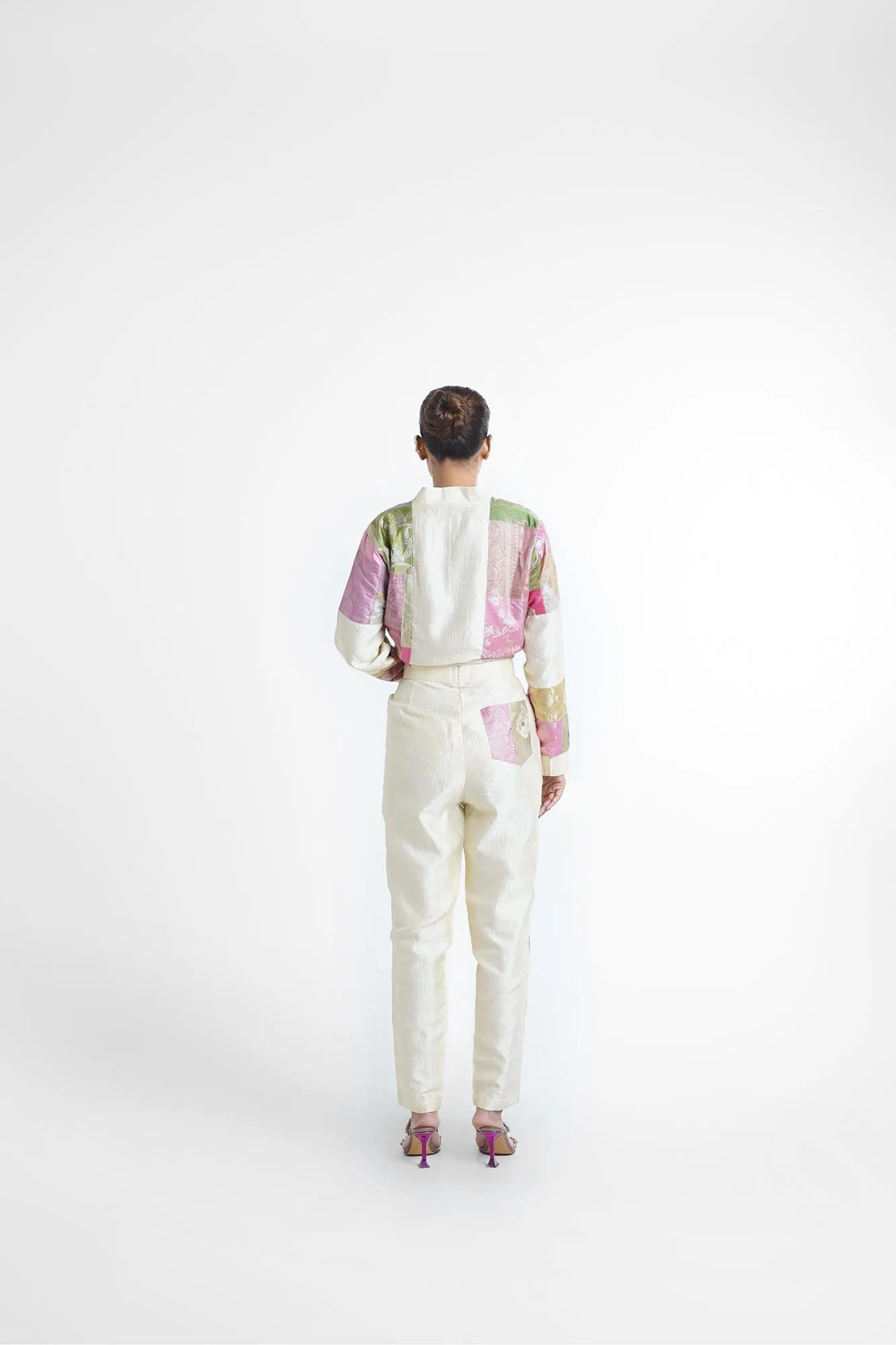 Cheri Upcycled Silk Unisex Bomber Jacket RTS
