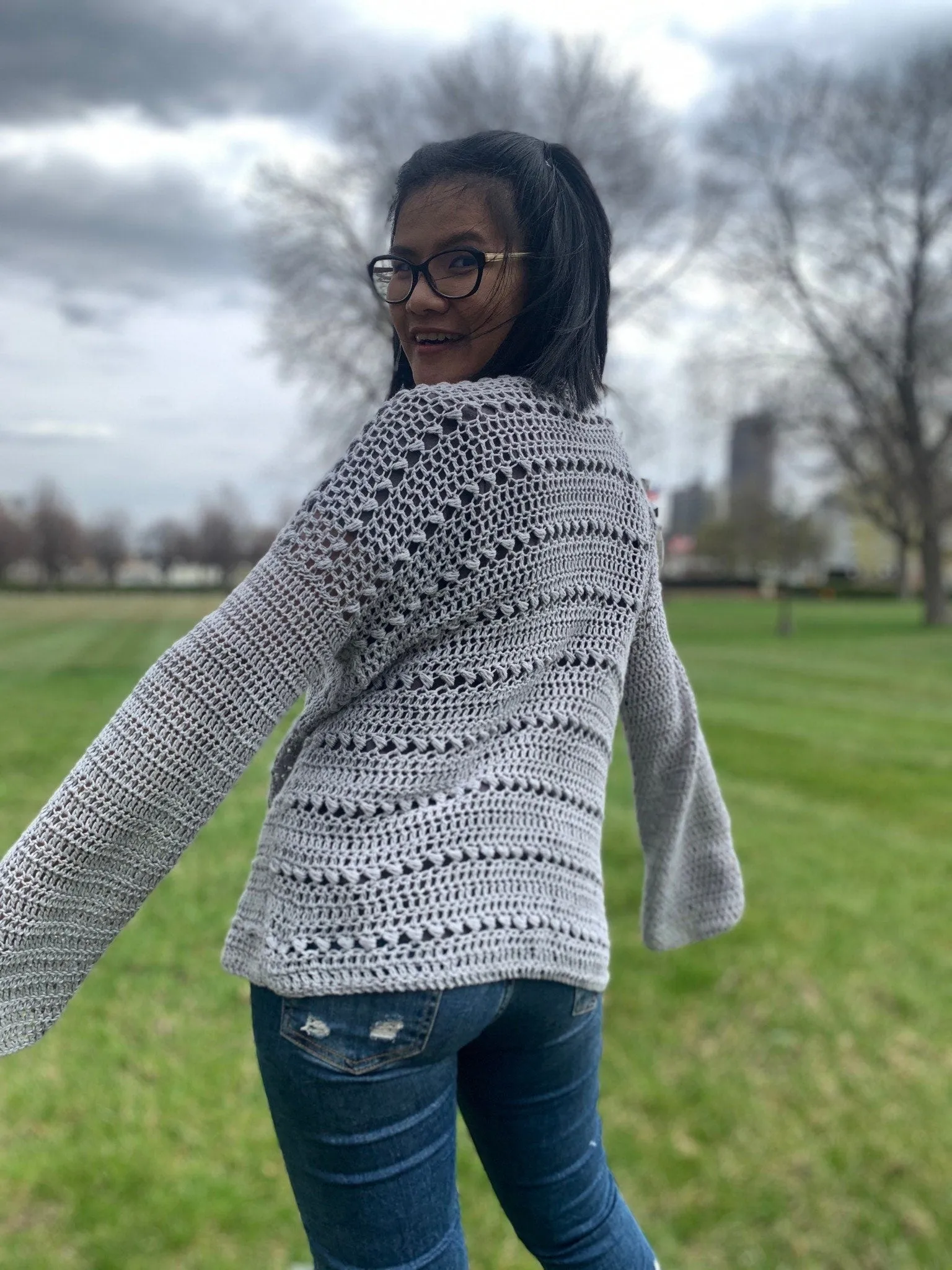 Crochet cardigan pattern. PDF file, photo tutorial and video tutorial sizes XS-XXL, crochet  pattern, crochet cardigan