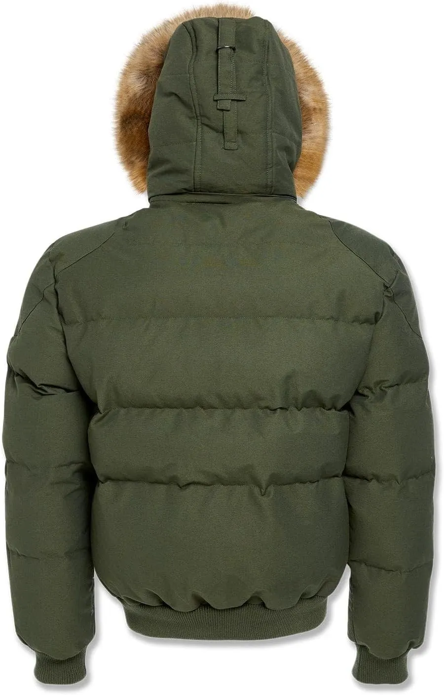 Cross Bay Bomber Jacket with Faux Fur Trim Hood, Quilted,