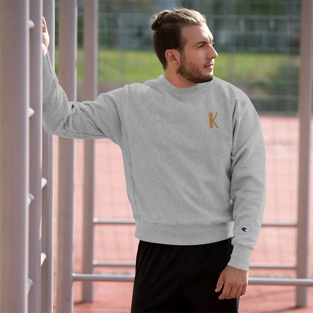 Customised Letter Embroidery Champion Sweatshirt