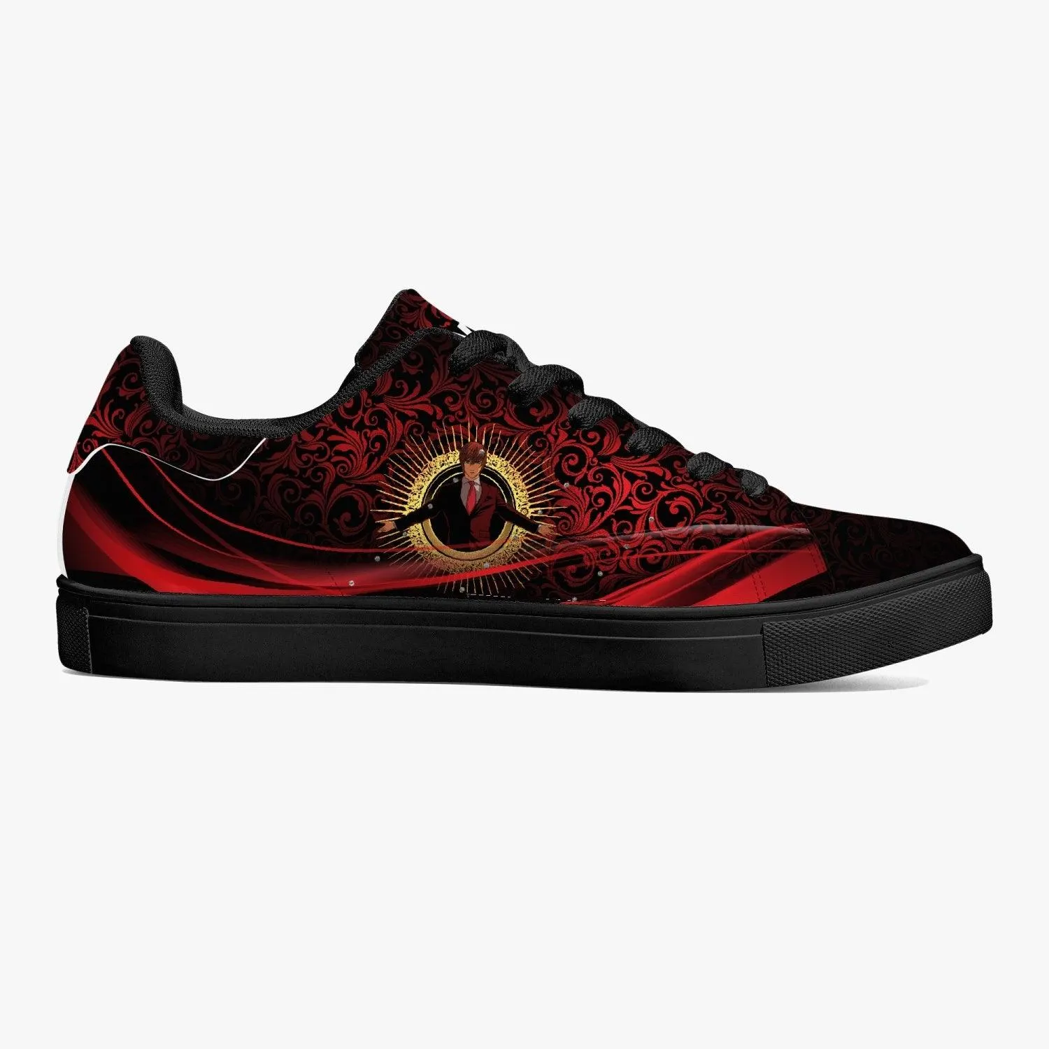Death Note Light Yagami Roses Skate Anime Shoes