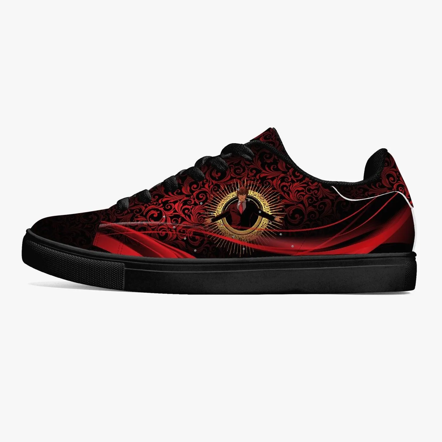 Death Note Light Yagami Roses Skate Anime Shoes