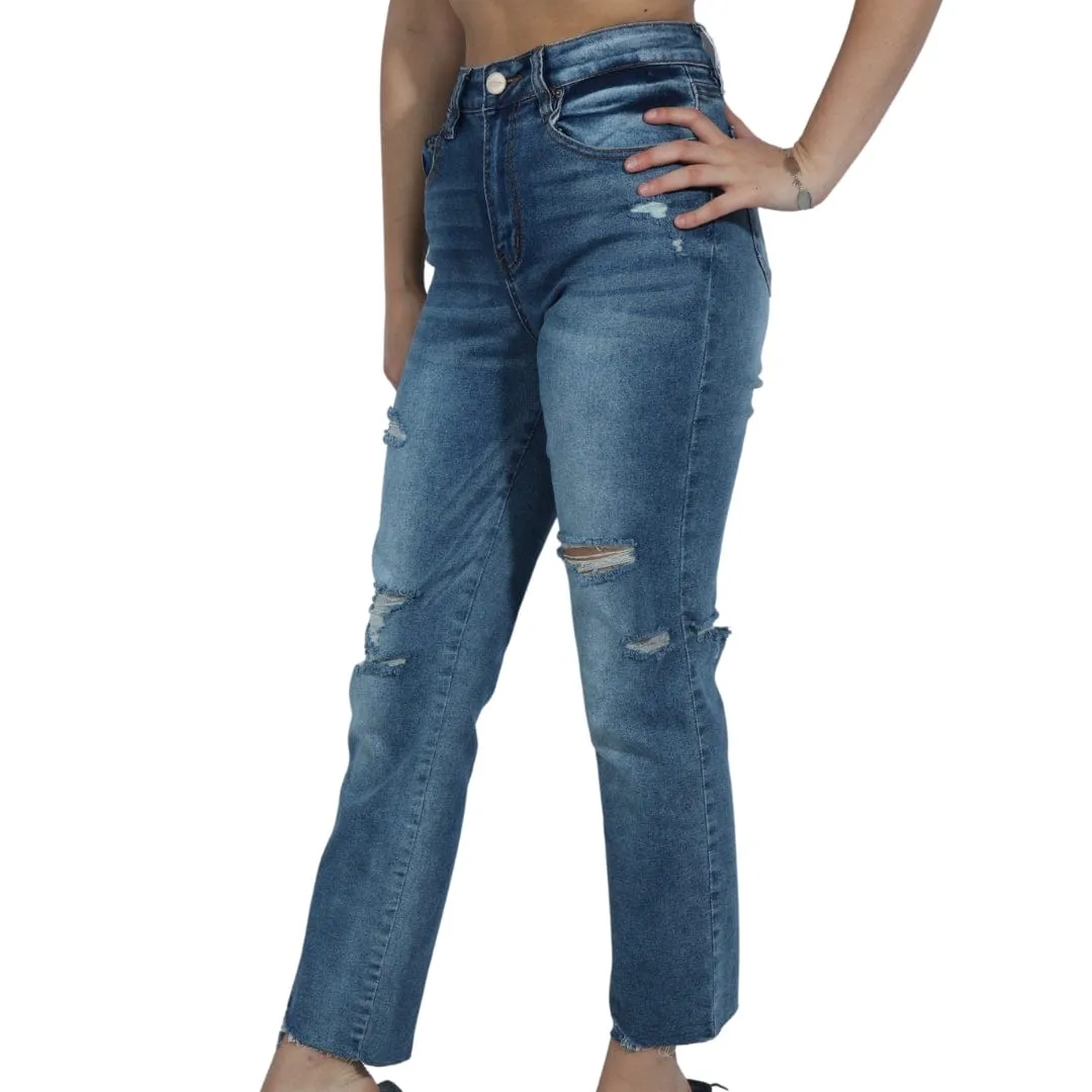 DOLLHOUSE - Side Ripped Skinny Jeans
