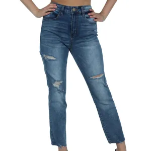 DOLLHOUSE - Side Ripped Skinny Jeans