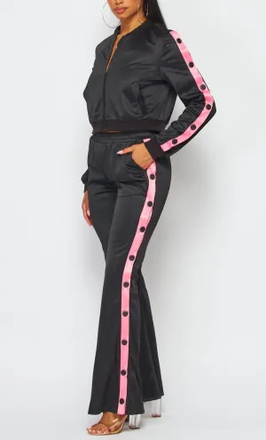 Flare Leg Track/Jogger Set