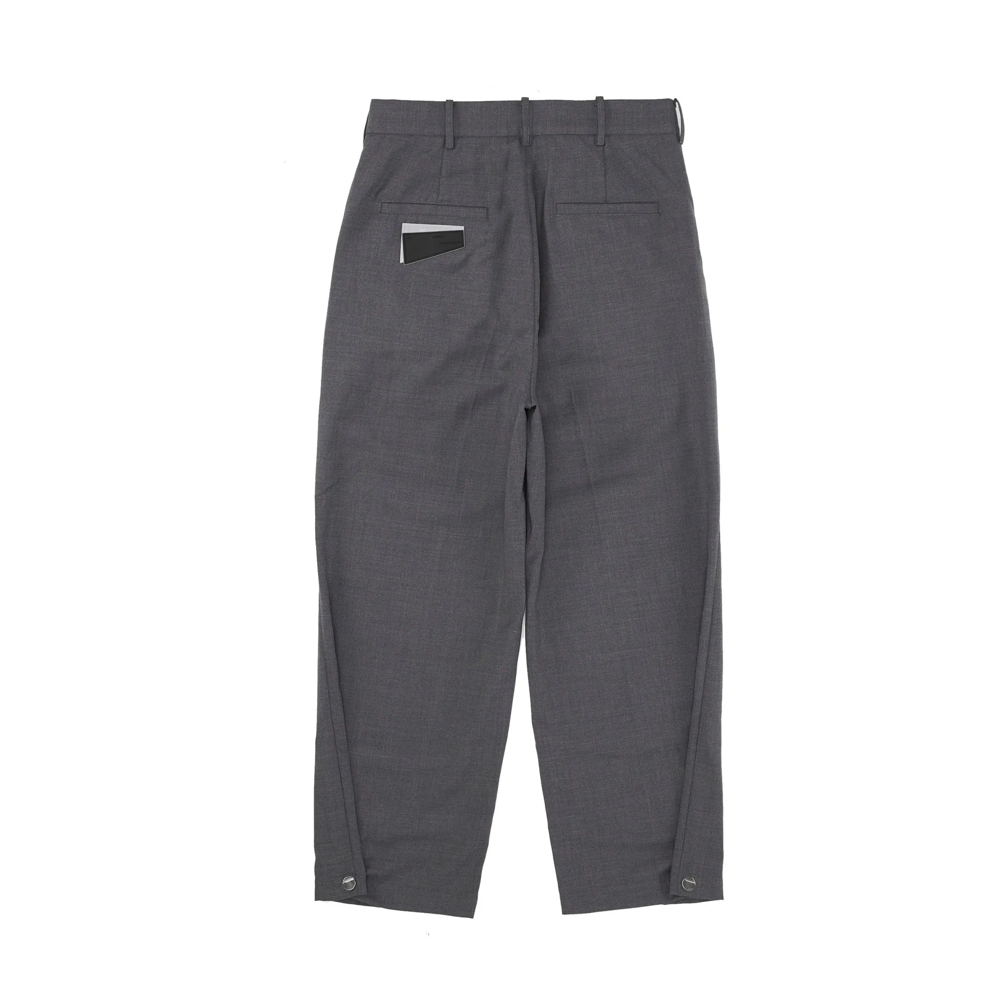 Grey Woolen Loose Slacks