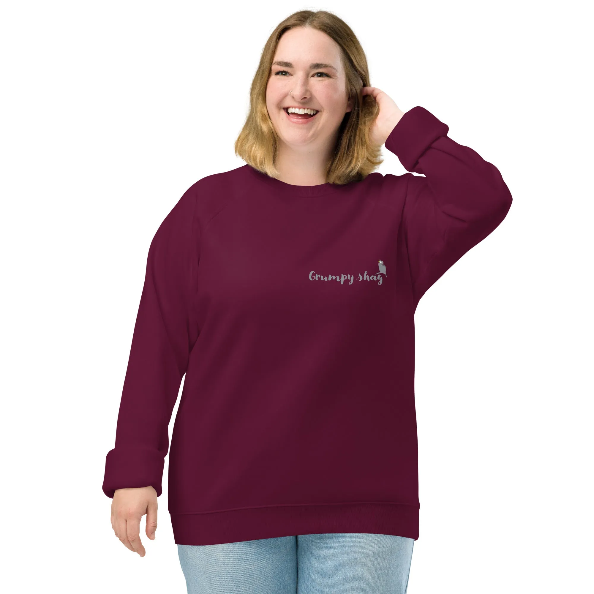 Grumpy shag organic raglan sweatshirt