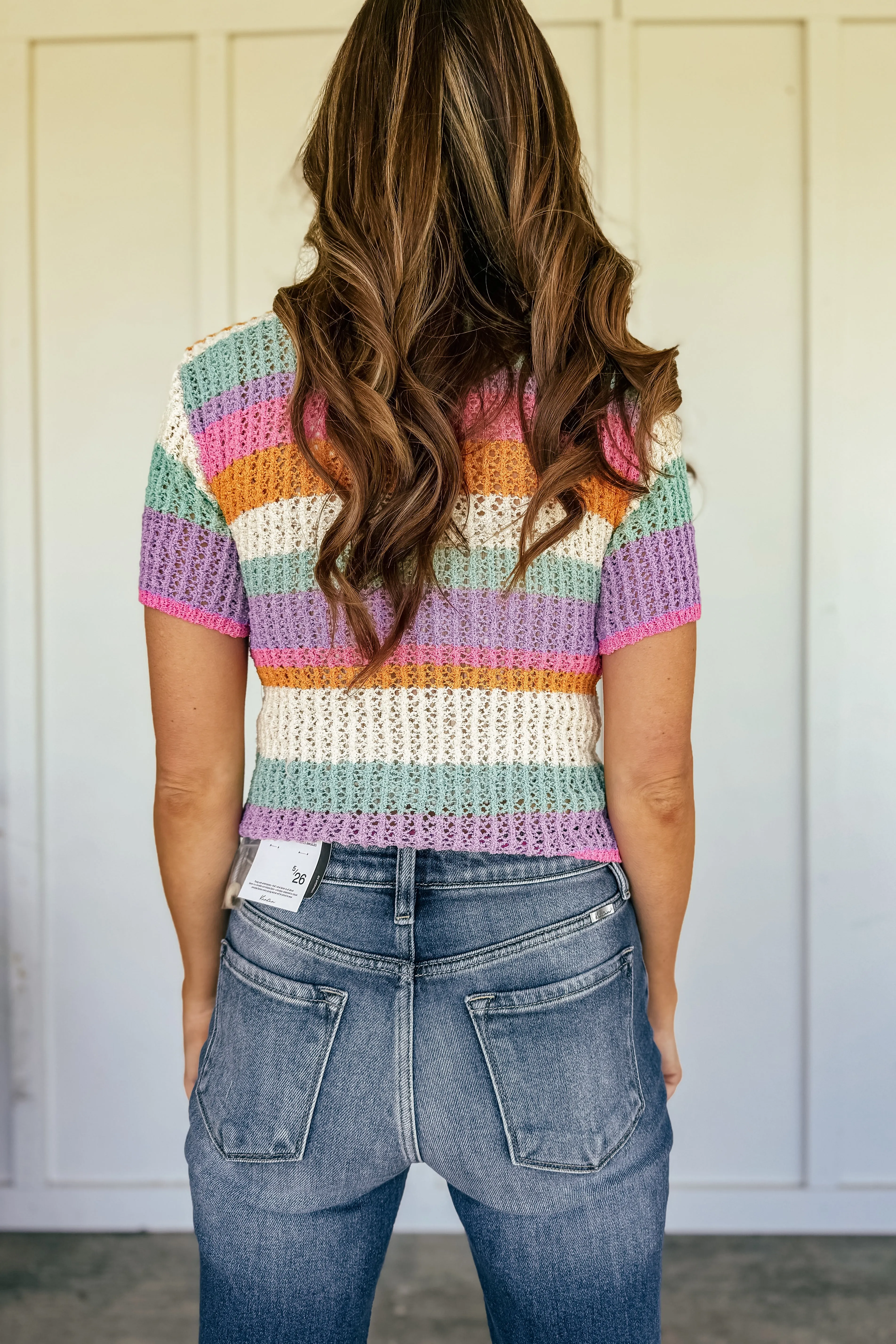 Happy Day Short Sleeve Knit Cardigan