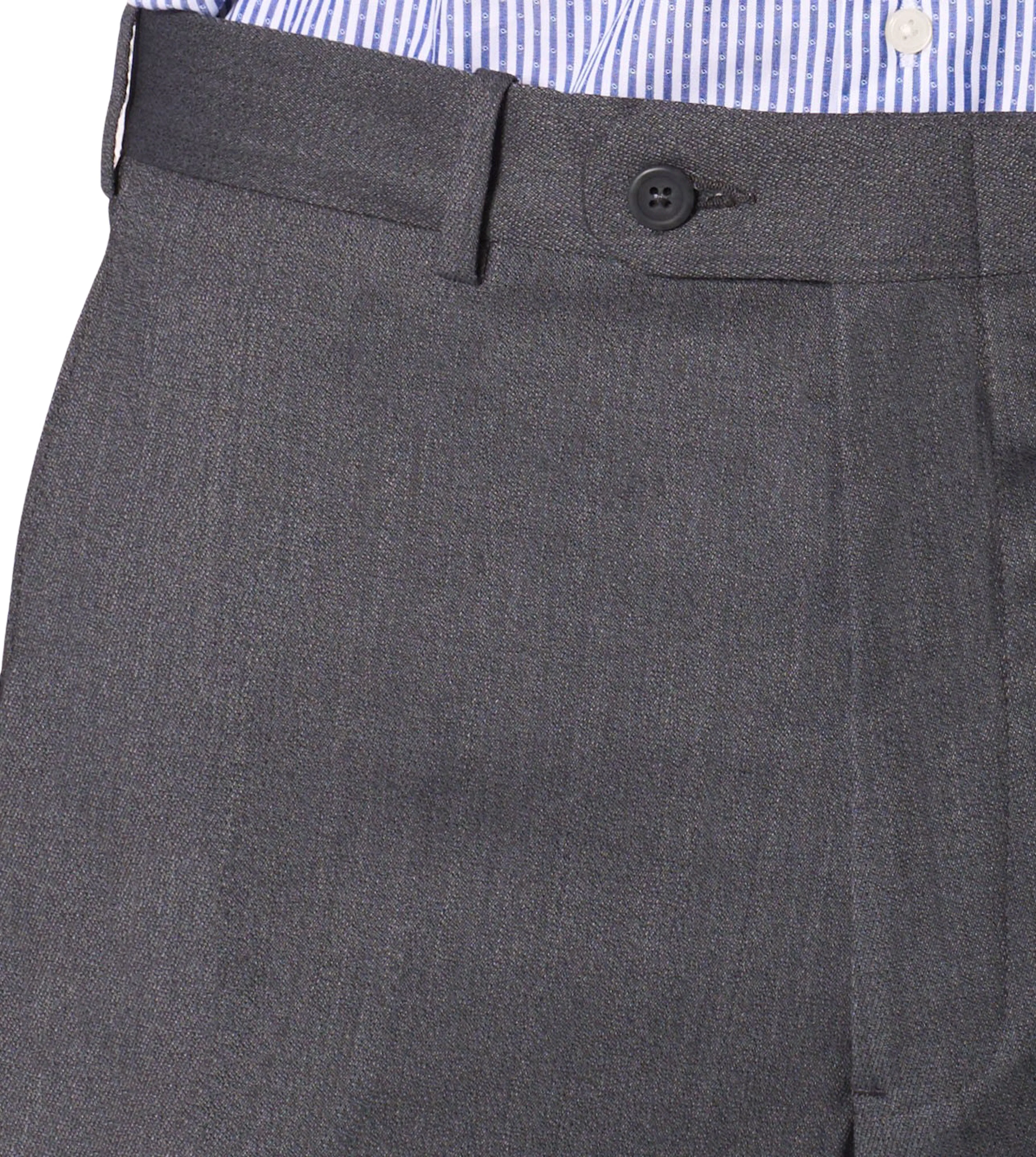 JB Britches Torino Model Wool-Stretch Twill Trousers - Mid Grey