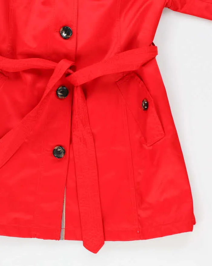 Jones New York Red Trench Coat Mac - XL