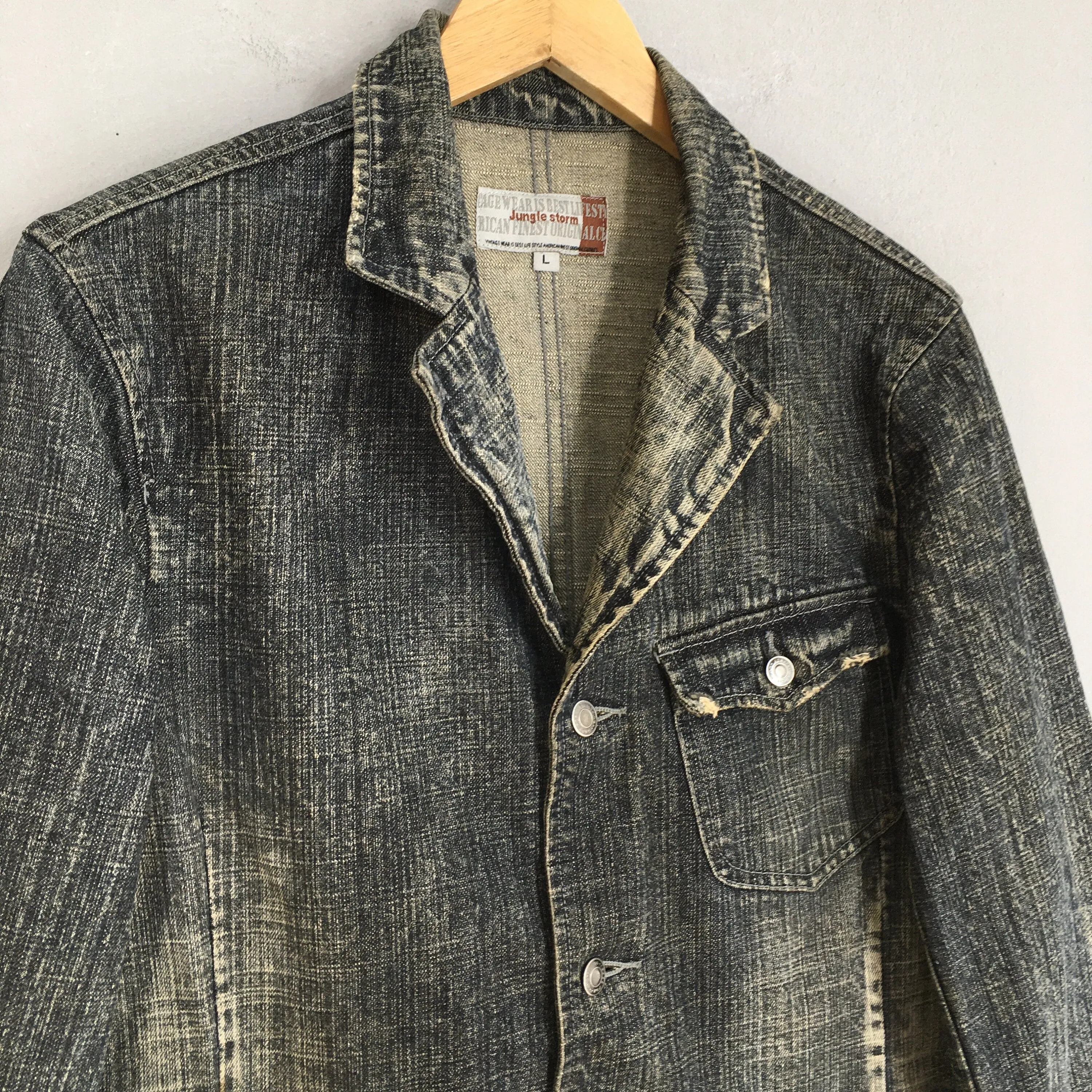 Jungle Storm Jeans Workwear Labour Jacket Large