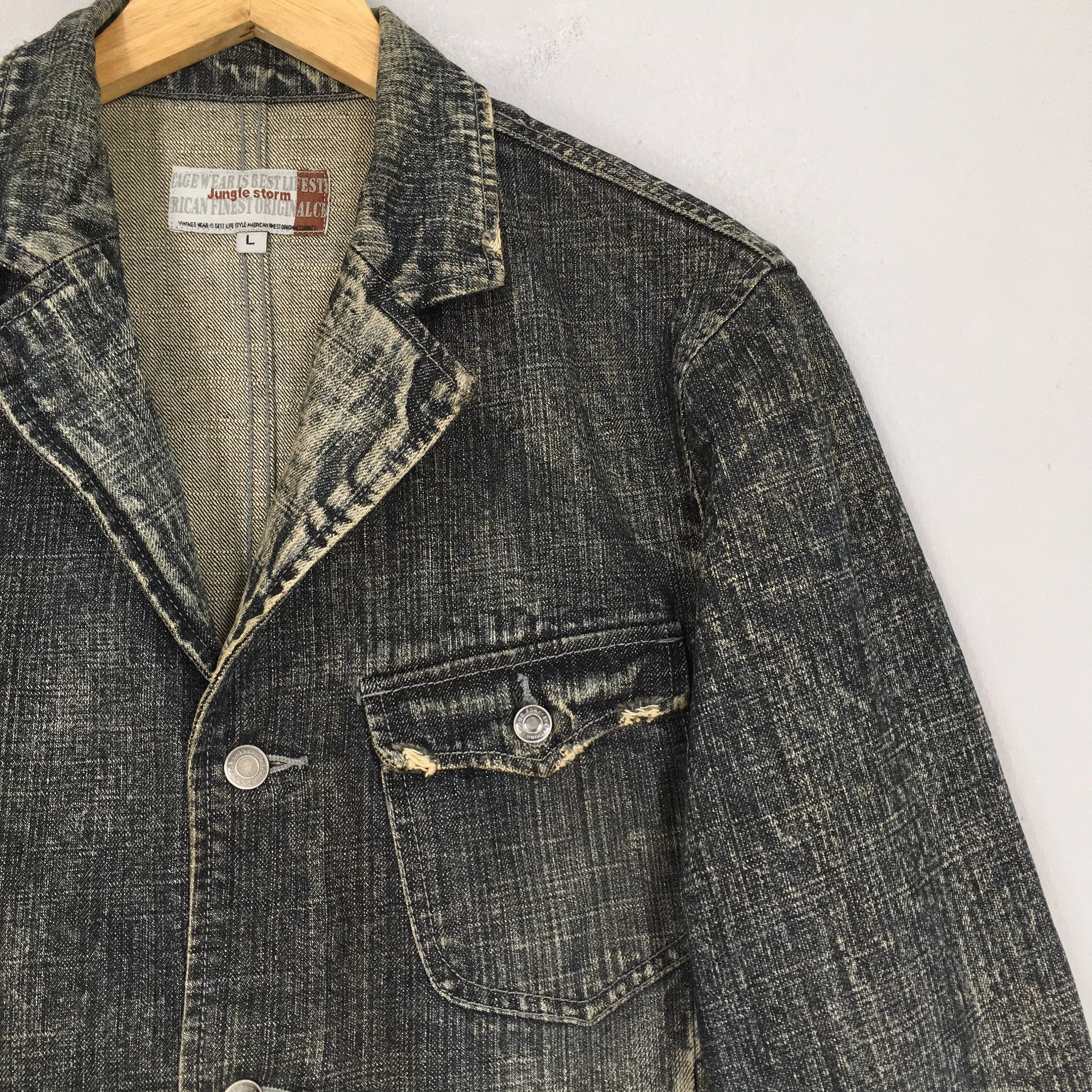 Jungle Storm Jeans Workwear Labour Jacket Large