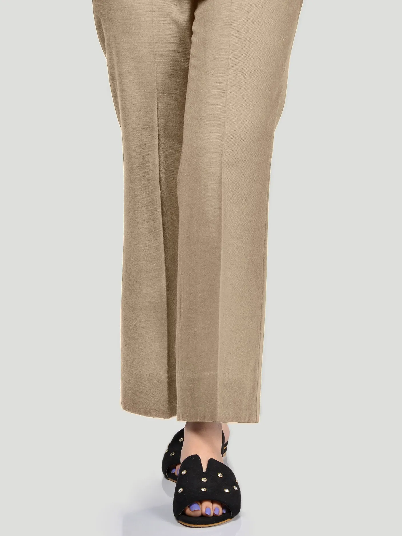 Khaddar Pants-Khaki