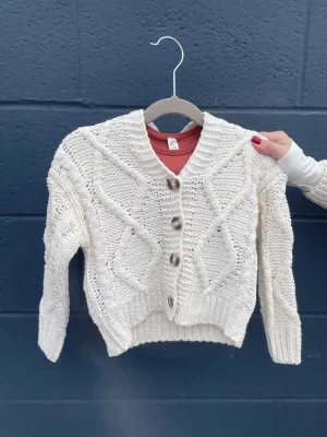 Kids Cable Knit Cardigan
