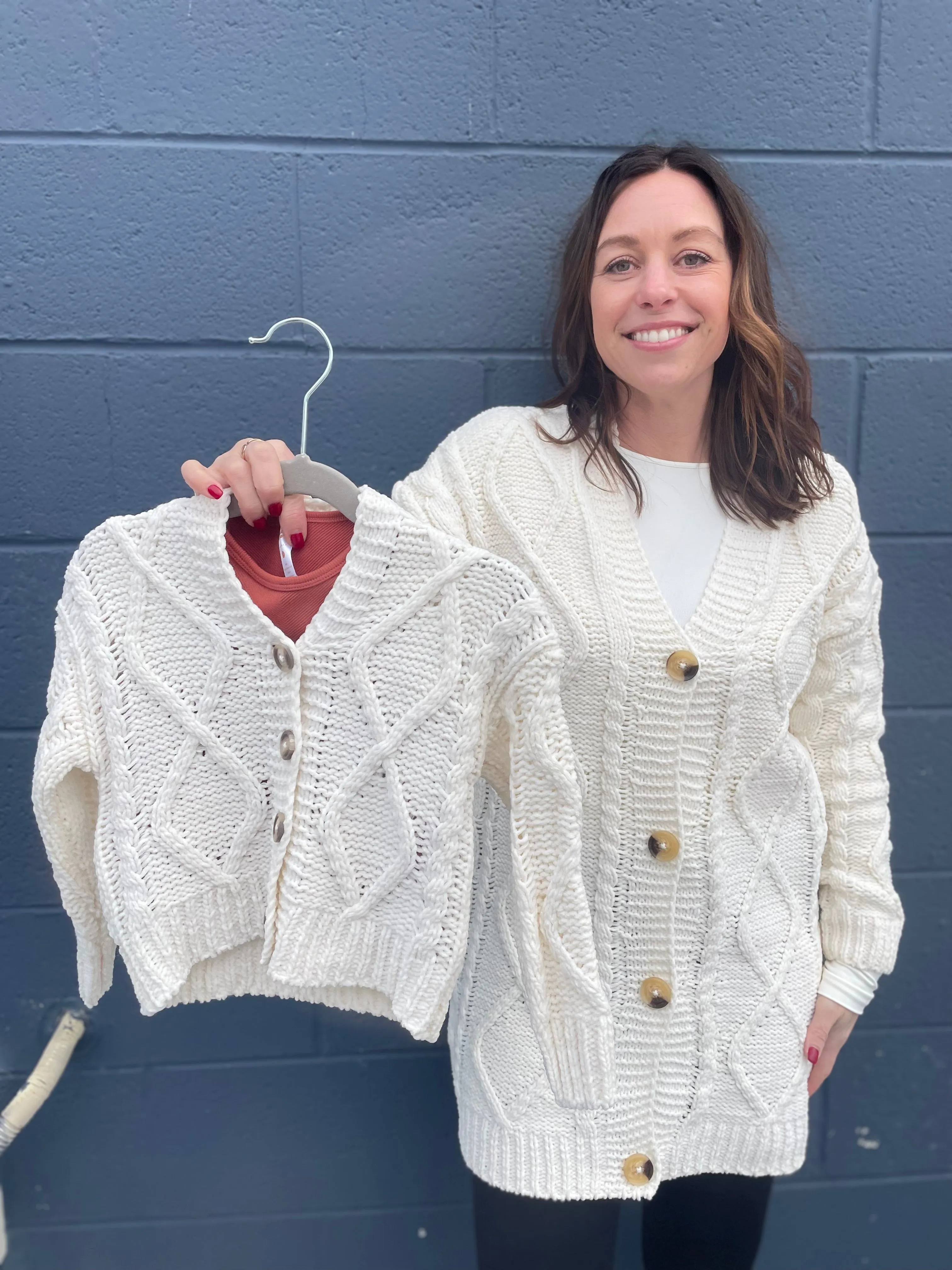 Kids Cable Knit Cardigan