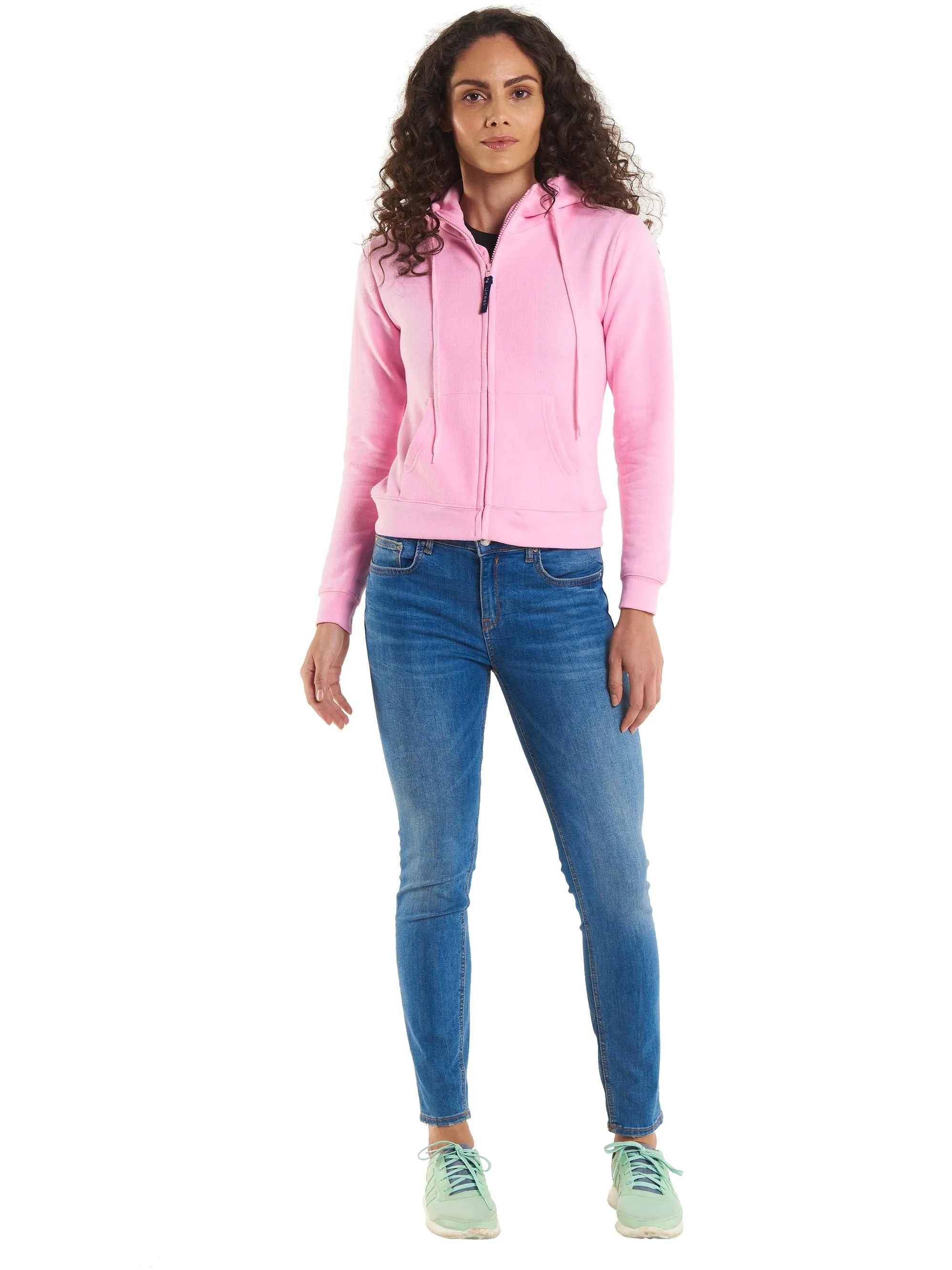 Ladies Classic Full Zip Hooded Sweatshirt | Purple