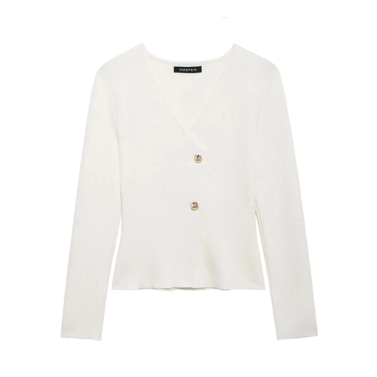 Long Sleeve Asymmetry Knitted Cardigan
