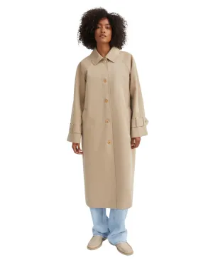 Macy Clay Sand Midi Coat