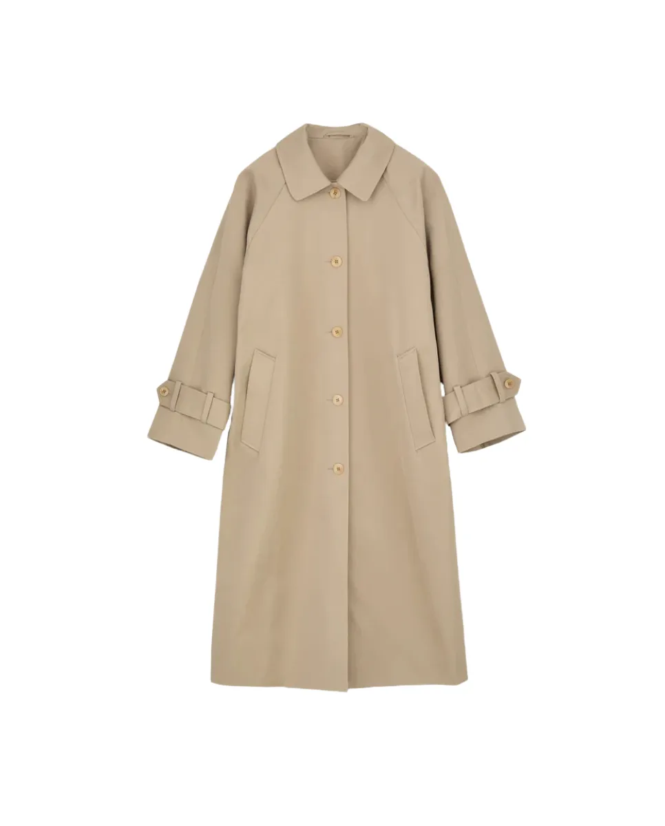 Macy Clay Sand Midi Coat