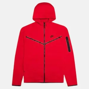 Nike Tech Fleece Hoodie - Gym Red (3rd Gen - Old Season)
