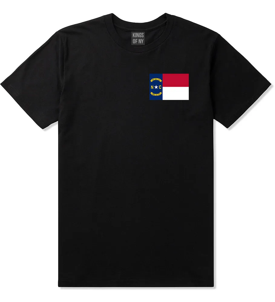 North Carolina State Flag NC Chest Mens T-Shirt