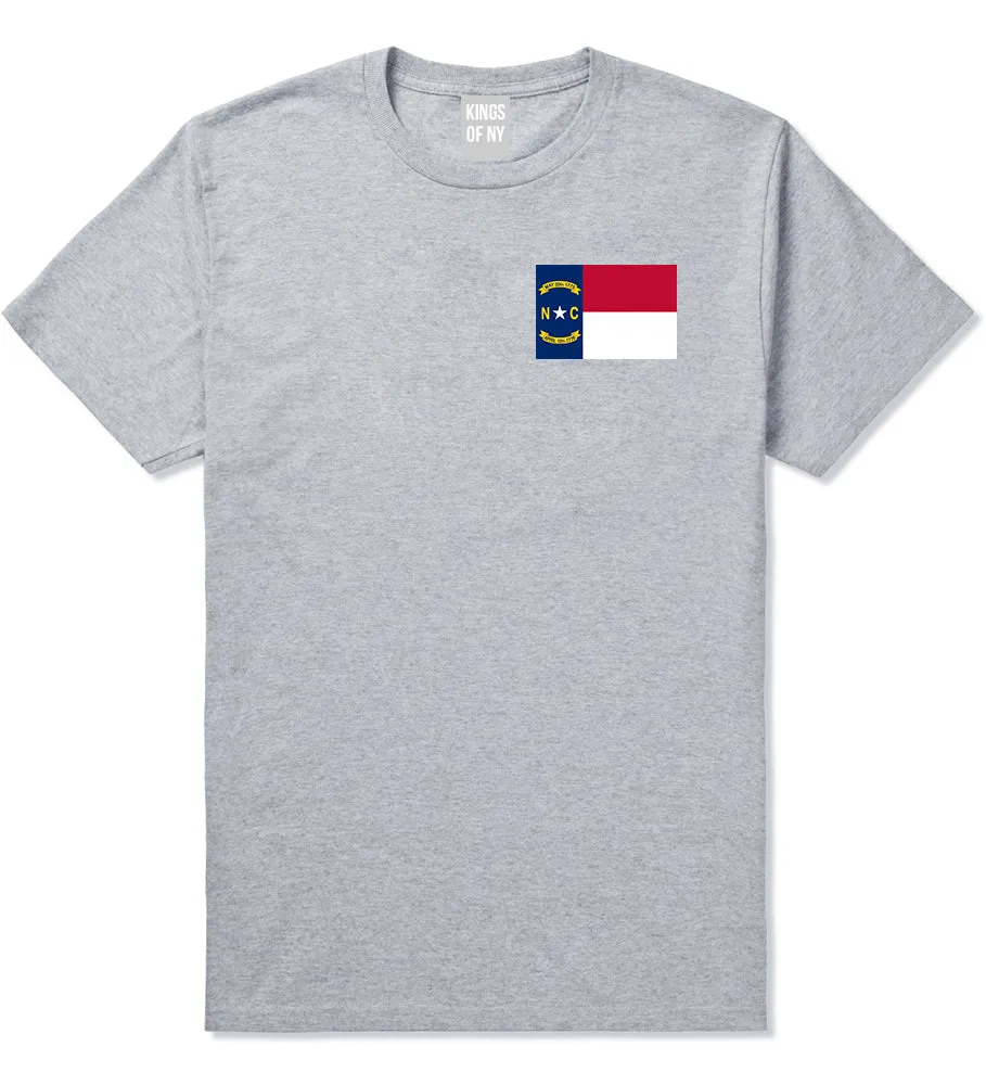 North Carolina State Flag NC Chest Mens T-Shirt