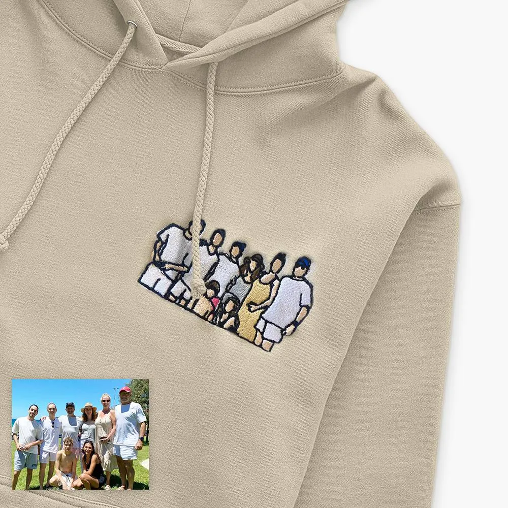 Personalized Mom Embroidered Sweatshirt, Custom Colored Embroidery Hoodie, Gift For New Mom, Mother's Day Gift