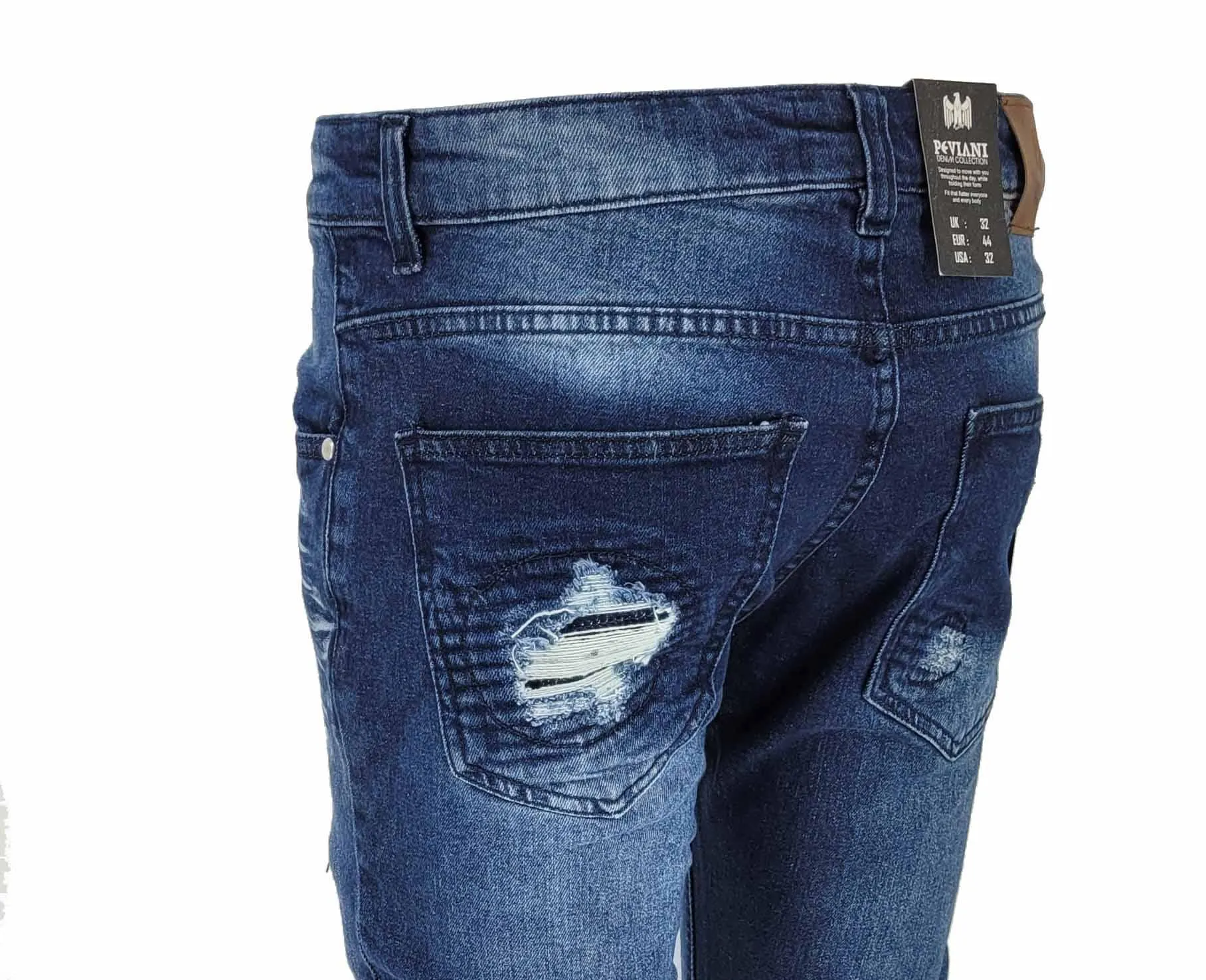 Peviani Biker Dark Blue Regular Fit