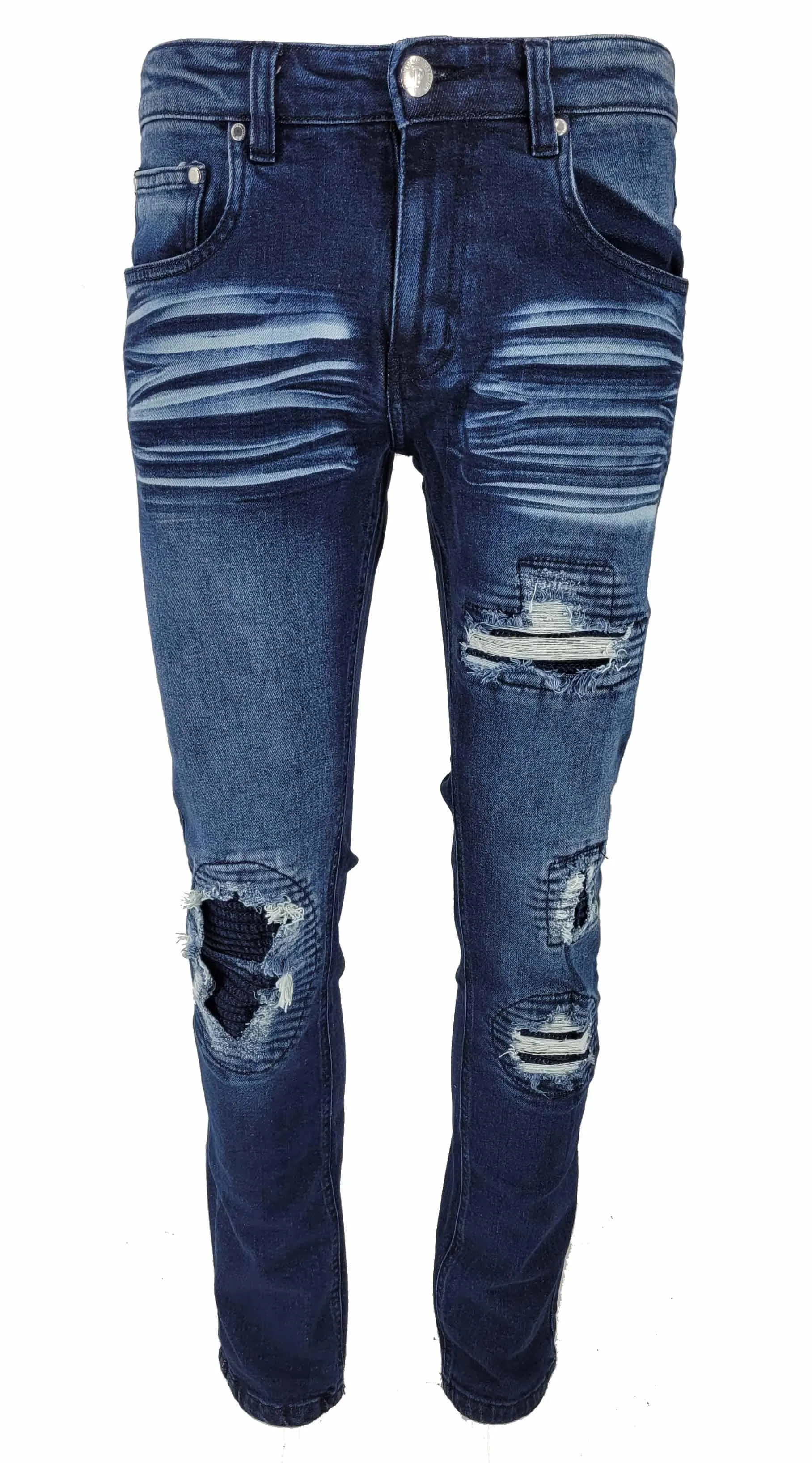 Peviani Biker Dark Blue Regular Fit