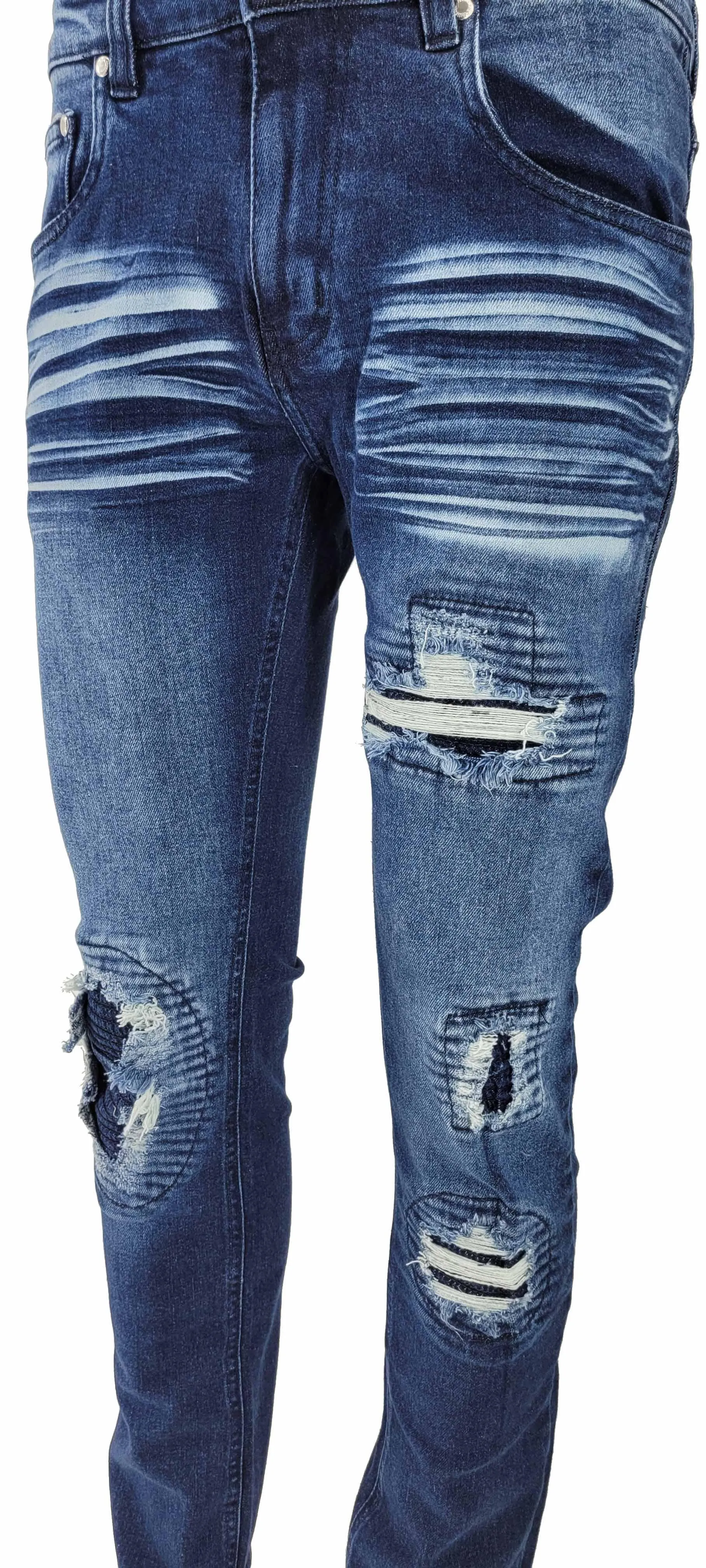 Peviani Biker Dark Blue Regular Fit