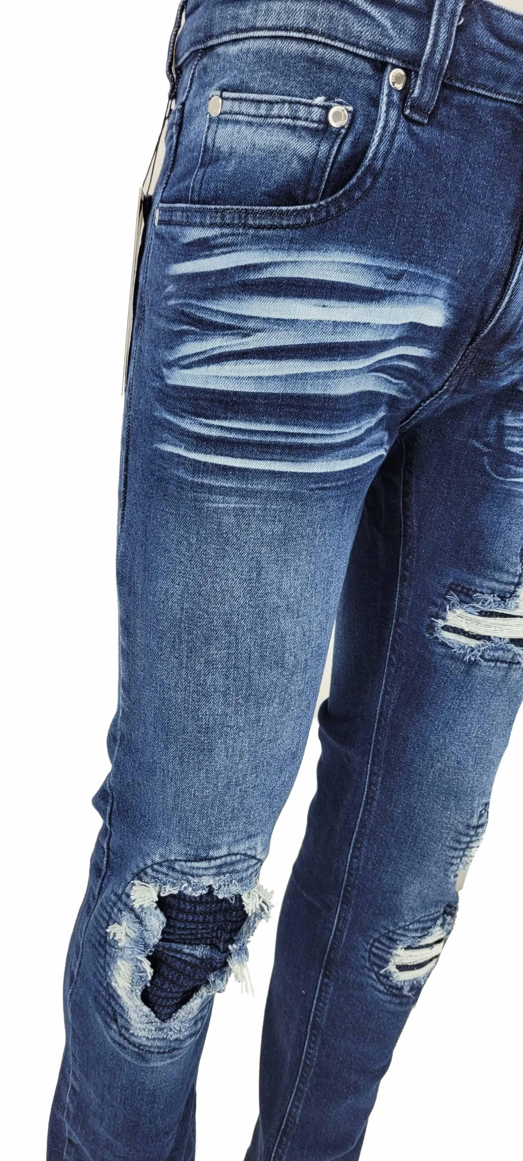 Peviani Biker Dark Blue Regular Fit