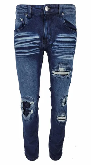 Peviani Biker Dark Blue Regular Fit