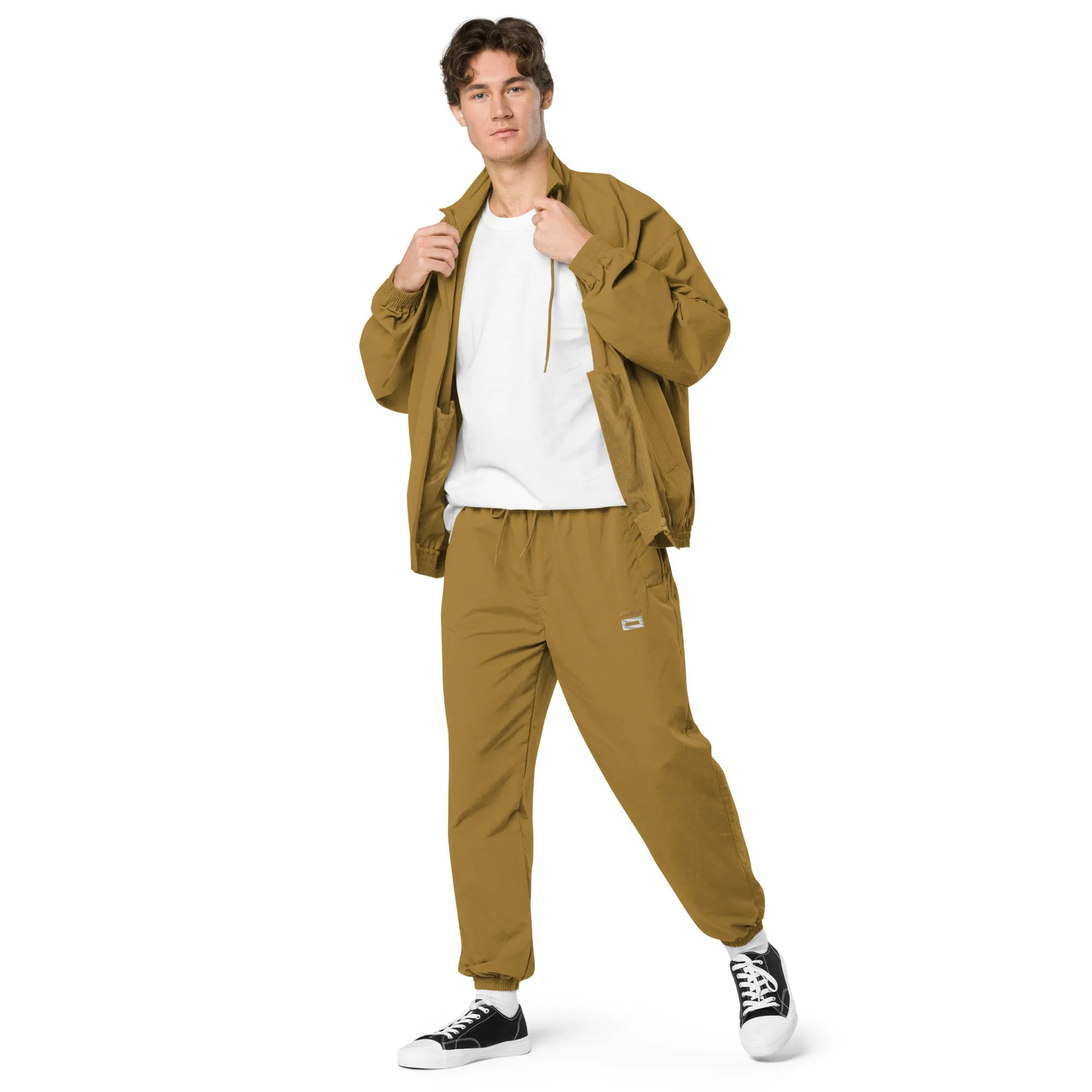 Recycled tracksuit trousers Brown
