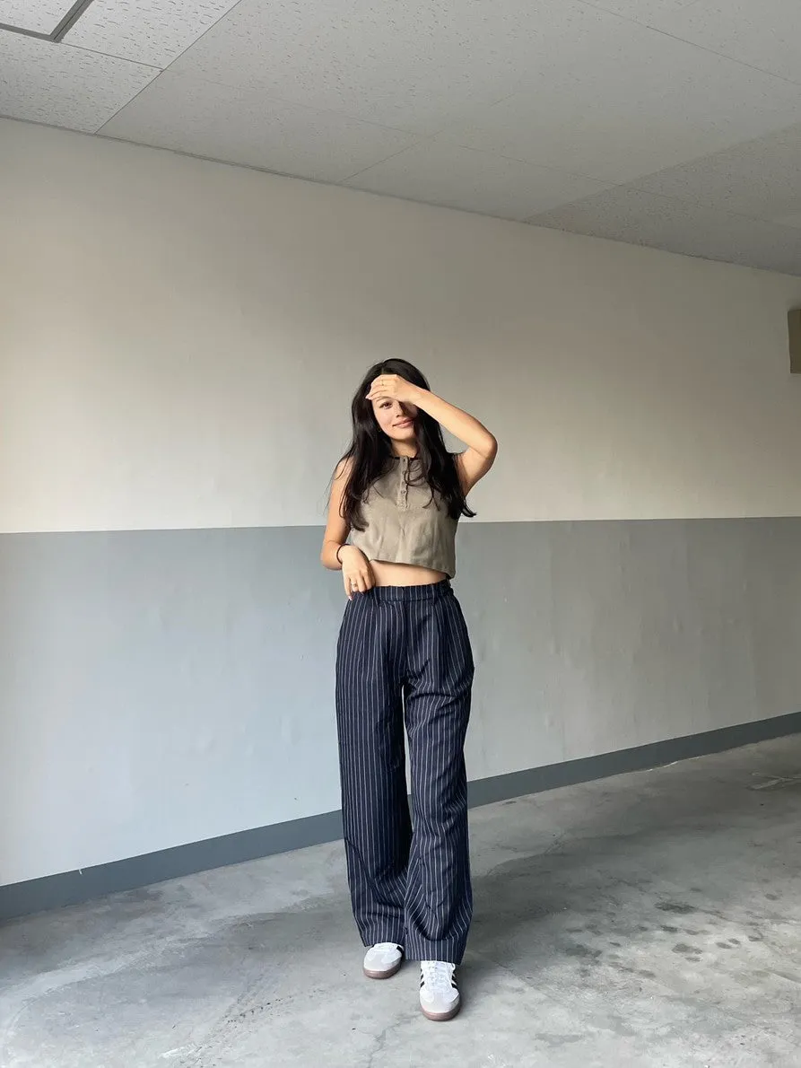 stripe slacks