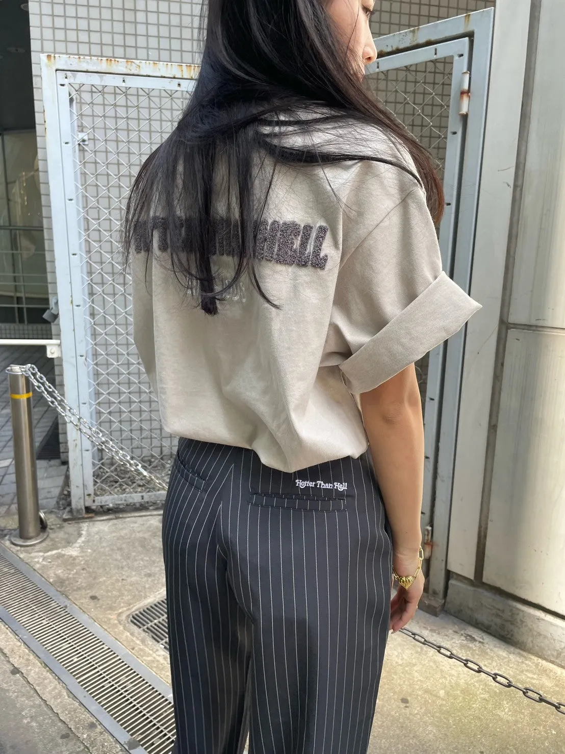 stripe slacks